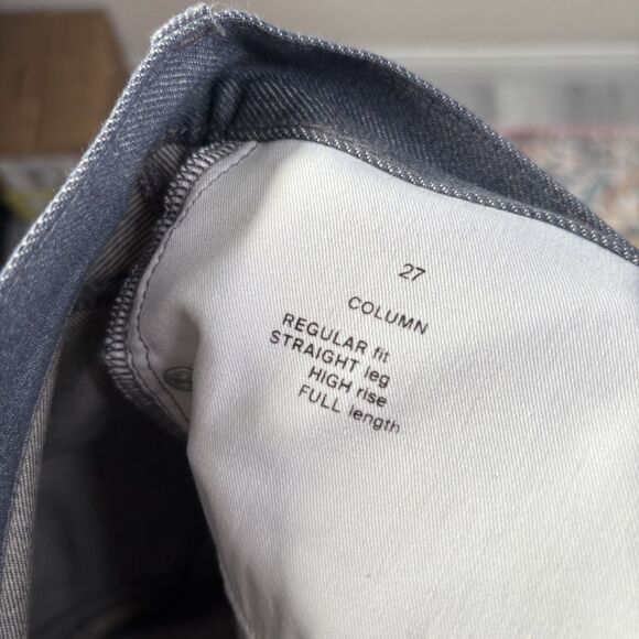 COS Column Straight Leg Jeans Raw Grey - Picture 3 of 8